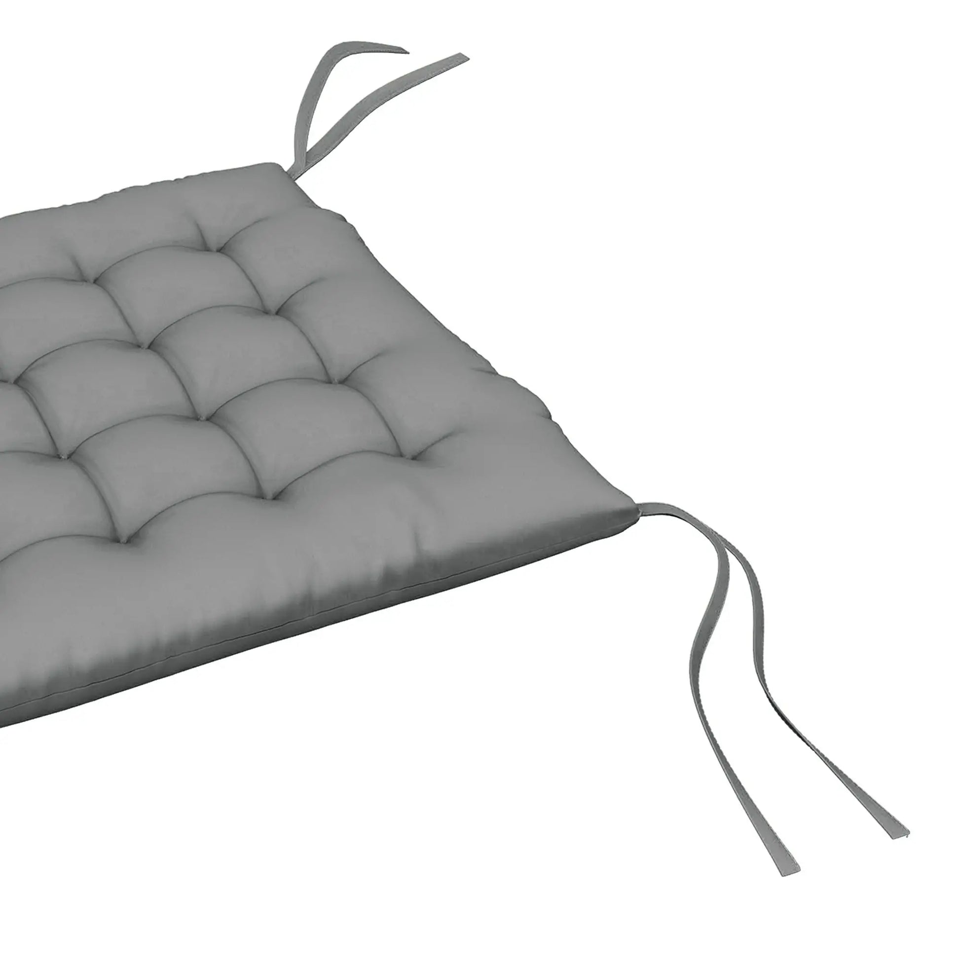 6-Piece Seat Cushion Pillows, Button Tufted Patio Chair Cushions, Charcoal Grey Patio Chair Cushions at Gallery Canada