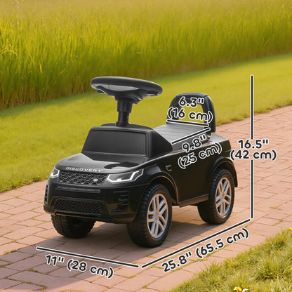 Land Rover Voiture à pousser pour enfant, anti-basculement, Noir