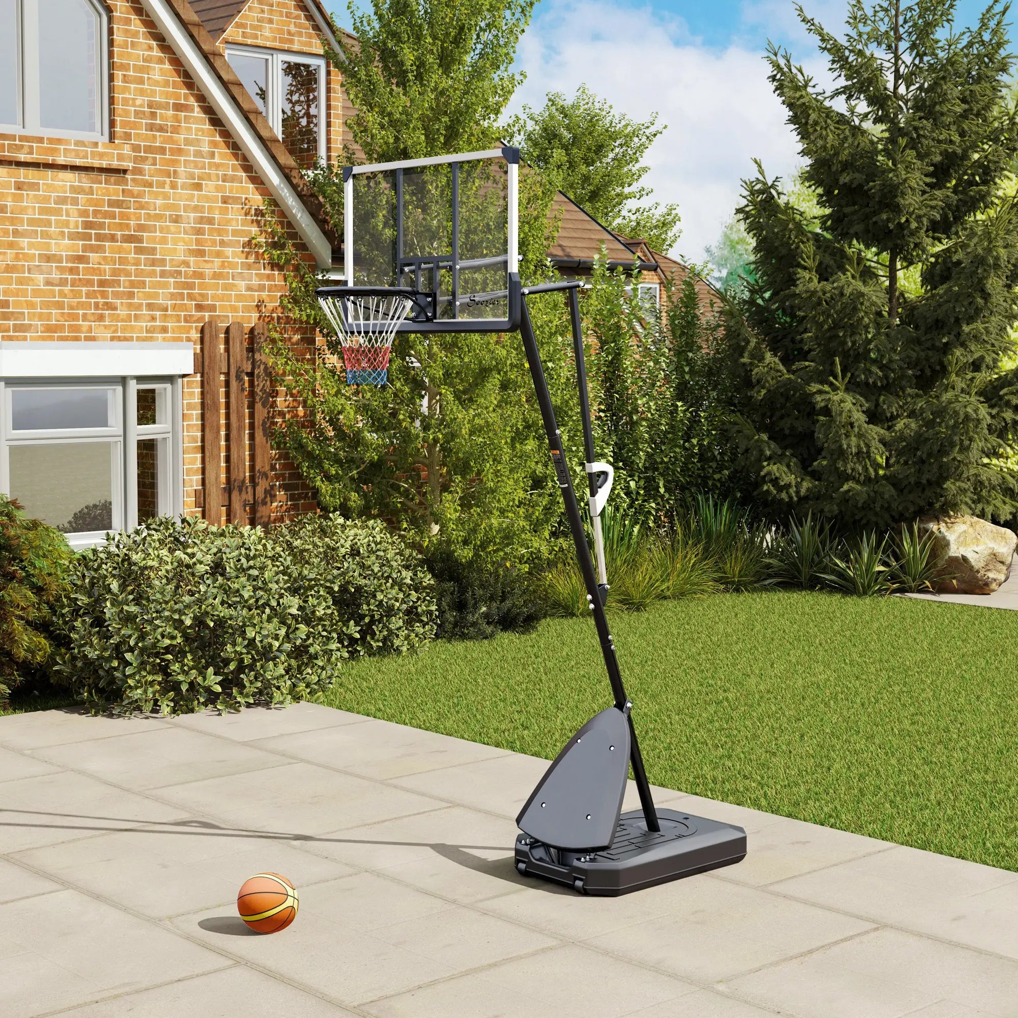 Portable Basketball Hoop, 5-10ft, 44