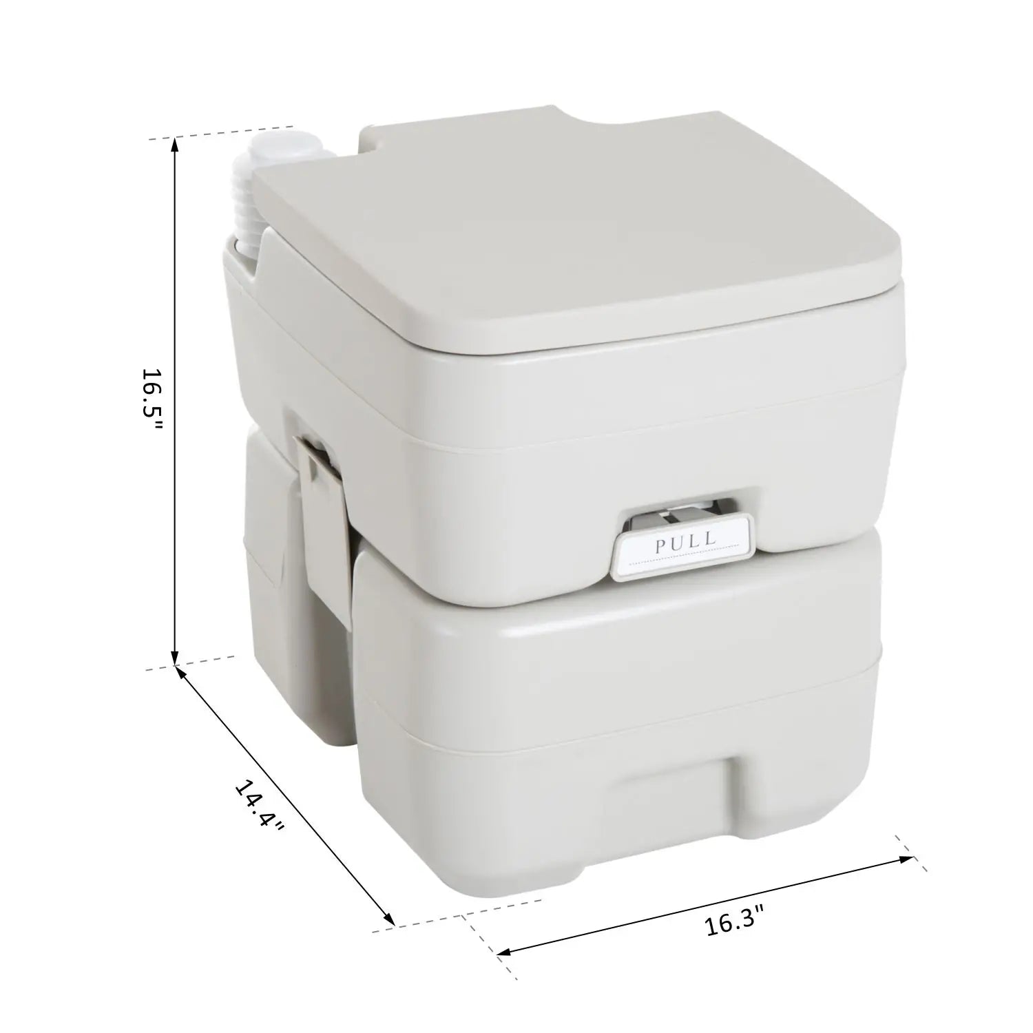 Portable Travel Toilet, Detachable Flushable Tank, 5.3 Gallon (20L) Camping Toilets at Gallery Canada