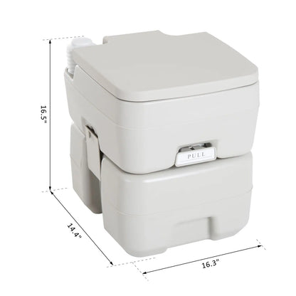 Portable Travel Toilet, Detachable Flushable Tank, 5.3 Gallon (20L) Camping Toilets at Gallery Canada