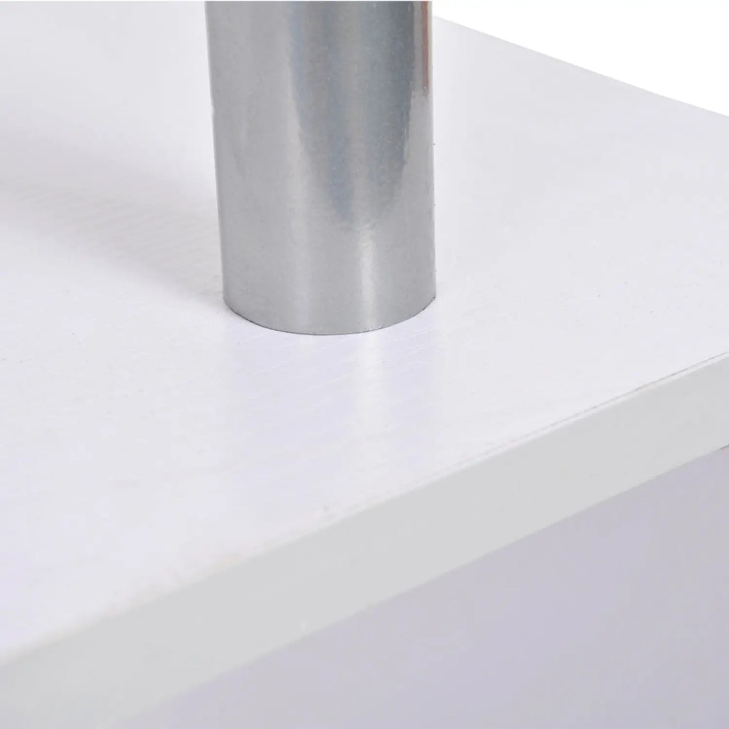 5-Tier Geometric Wooden Bookcase, S-Shaped Storage, White Display Bookshelves at Gallery Canada