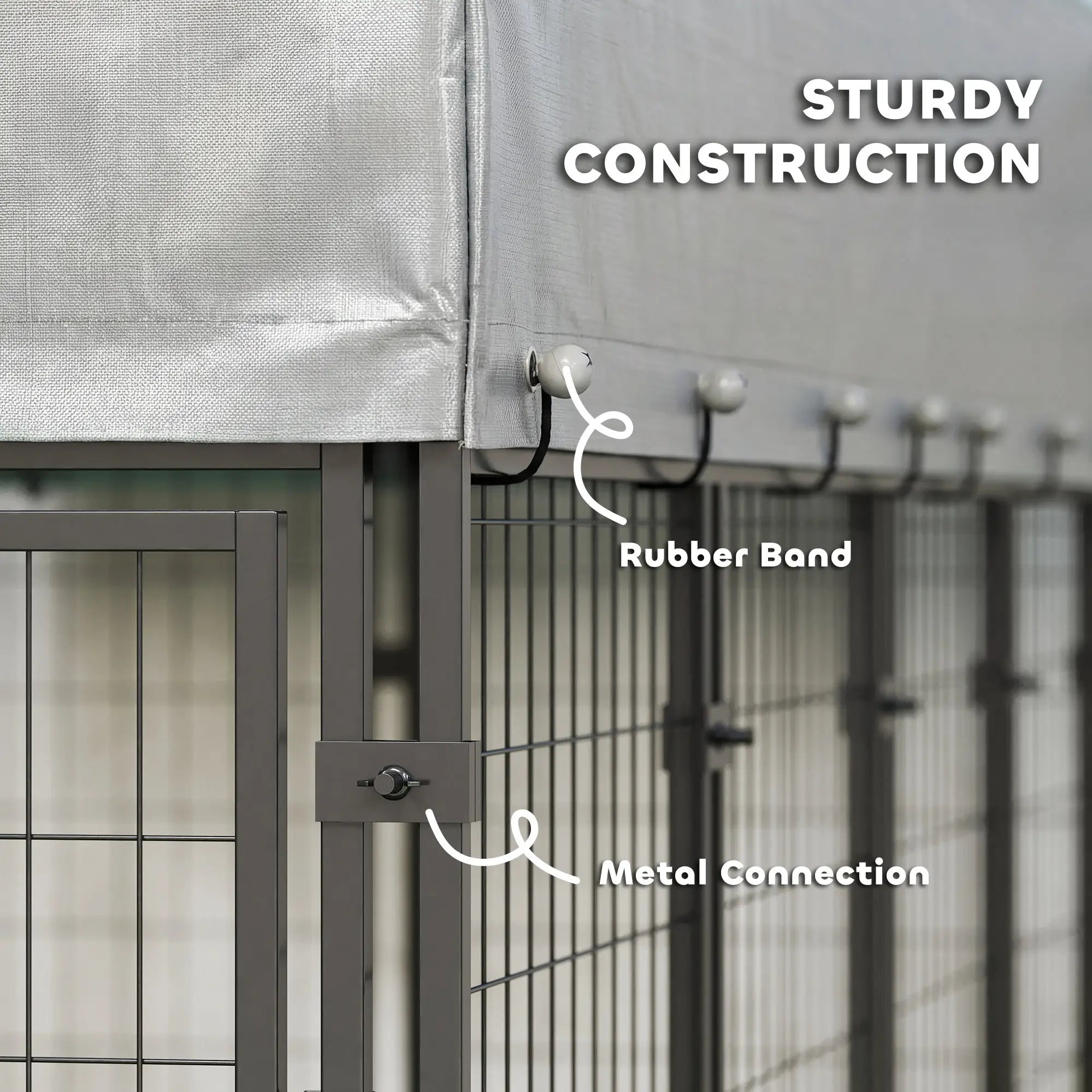 8' x 4' x 6' Outdoor Dog Kennel, Waterproof UV Resistant Cover Dog Kennels at Gallery Canada