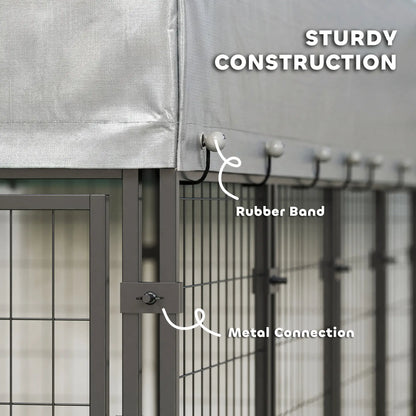 8' x 4' x 6' Outdoor Dog Kennel, Waterproof UV Resistant Cover Dog Kennels at Gallery Canada