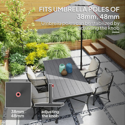 40 Lbs Concrete Umbrella Base, 1.5"/1.9", Black Umbrella Bases at Gallery Canada