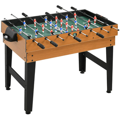 43'' Multi-Gaming Table, Billiards Hockey Tennis Foosball, Family Fun Game Tables Natural Wood, Black at Gallery Canada