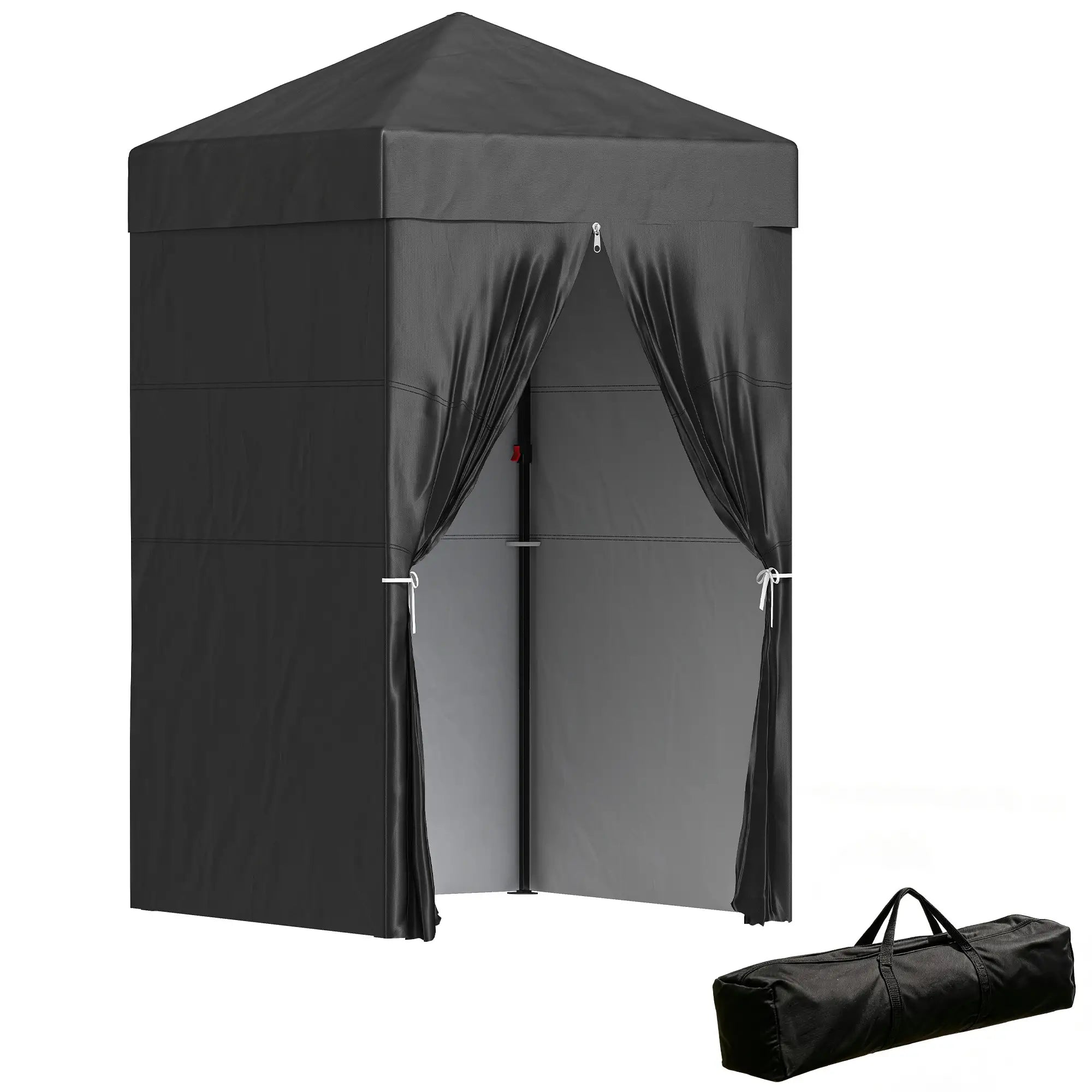 4 x 4 ft Compact Pop Up Canopy Tent, Portable Instant Privacy, Black Pop Up Canopies at Gallery Canada