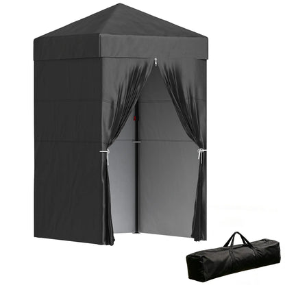 4 x 4 ft Compact Pop Up Canopy Tent, Portable Instant Privacy, Black Pop Up Canopies at Gallery Canada