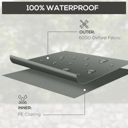 Waterproof Outdoor Sectional Sofa Cover, 97" x 65" x 26", Dark Grey Patio Furniture Covers at Gallery Canada