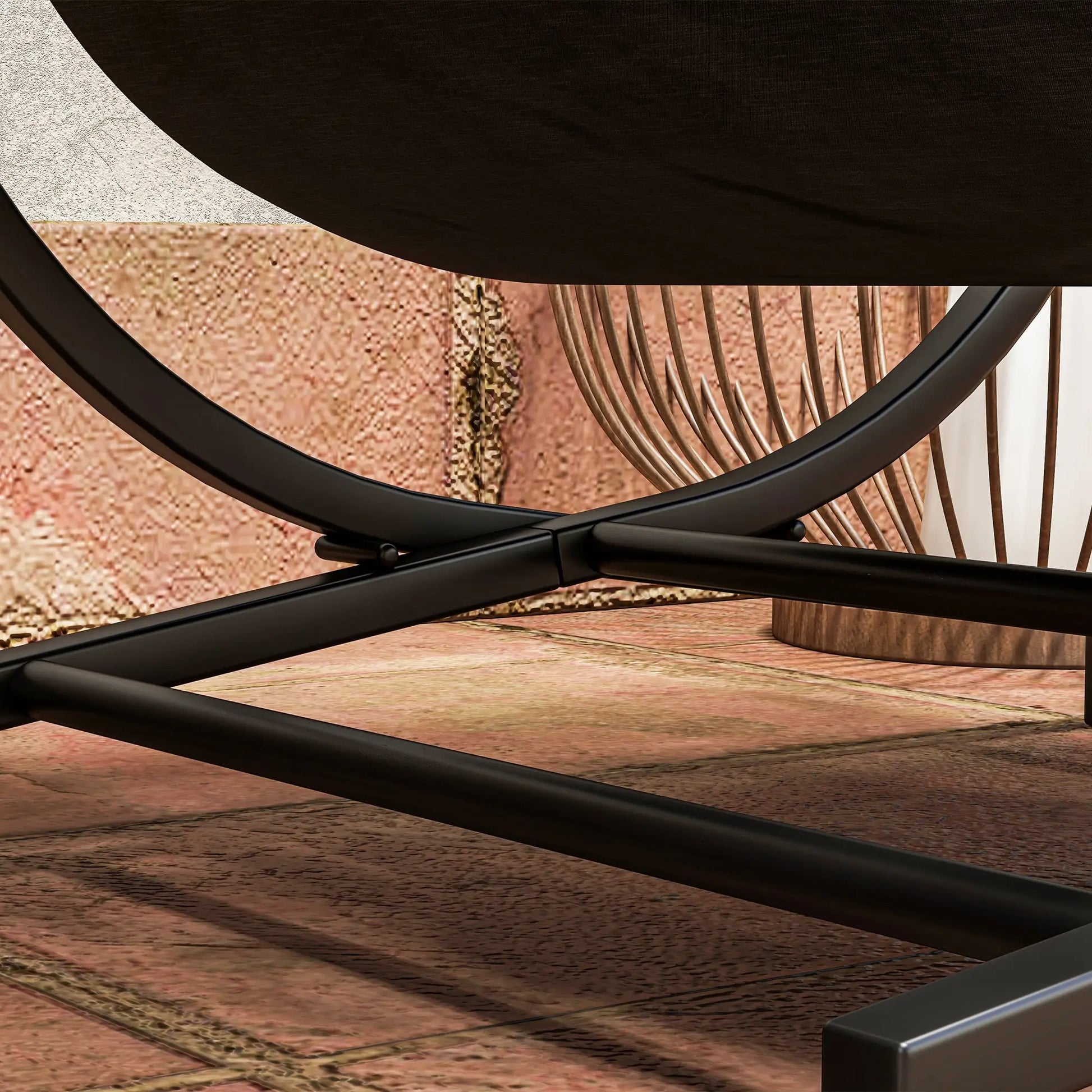 Firewood Rack, Foldable 17 Inch, with Removable Log Carrier, Black Firewood Racks at Gallery Canada