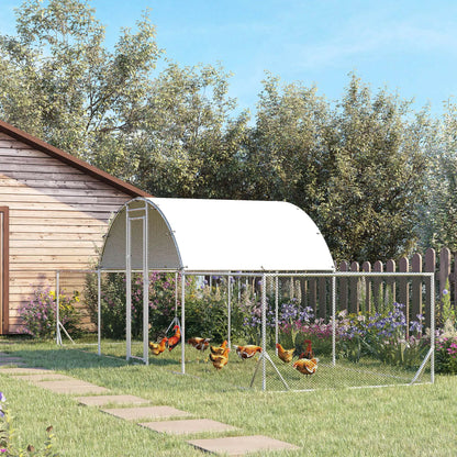 21.7' x 6.2' Metal Chicken Run, Waterproof Anti-UV Cover Chicken Coops at Gallery Canada