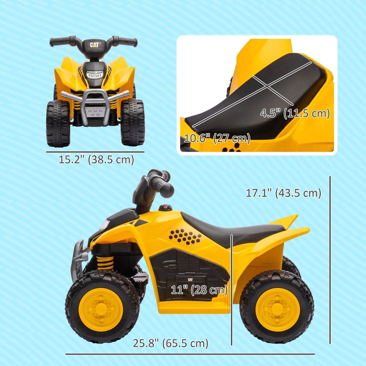 6V Electric Ride on Car, for 18-36 Months, Yellow Electric Toy Cars at Gallery Canada