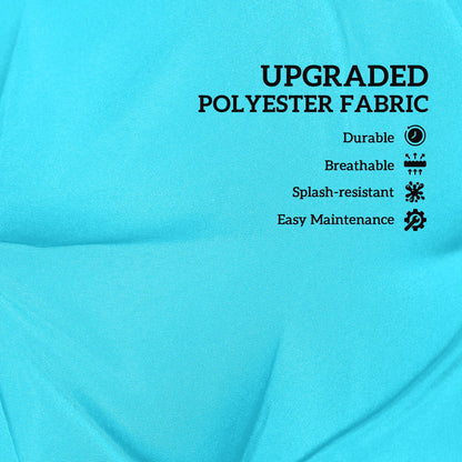 Garden Bench Cushion with Backrest, 2 Seater Thick Pad, Turquoise Patio Chair Cushions at Gallery Canada