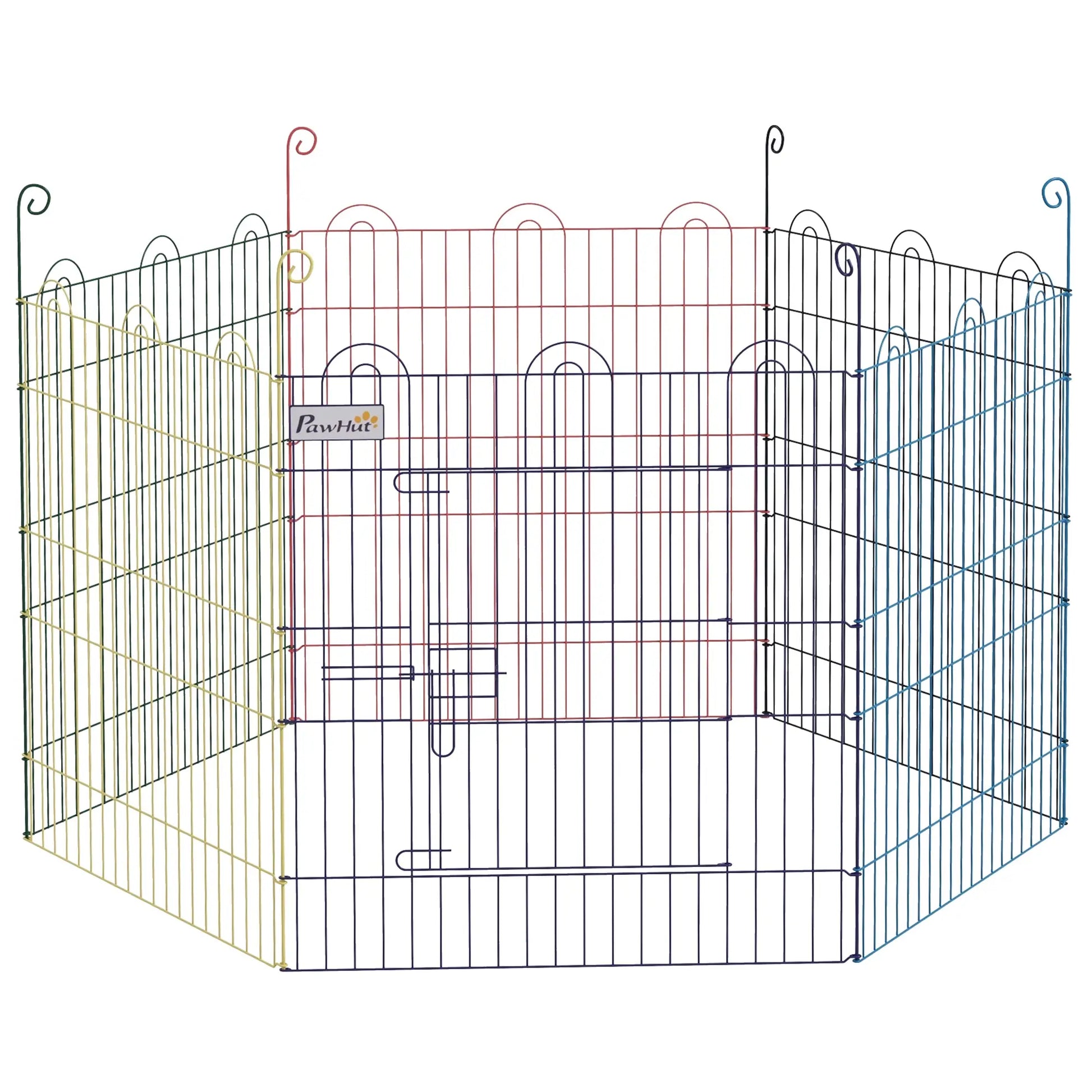 Portable Hexagon Metal Pet Playpen, Dog Exercise Fence, Multi-colored Houses, Kennels & Pens at Gallery Canada