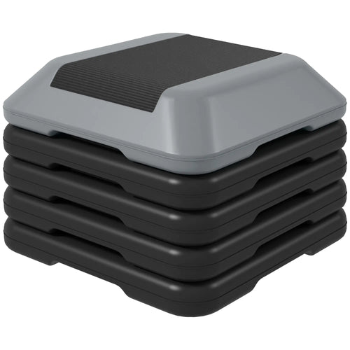 5-Level Adjustable Stepper, Aerobic Step Platform, 4