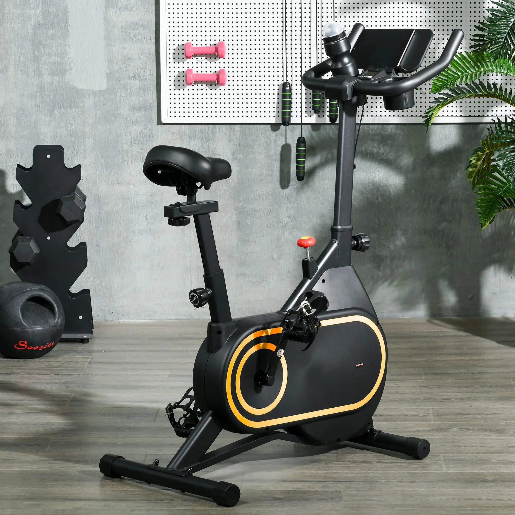 Magnetic Resistance Exercise Bike, LCD Display, Low Noise, Indoor Cycling Bike Exercise & Stationary Bikes at Gallery Canada
