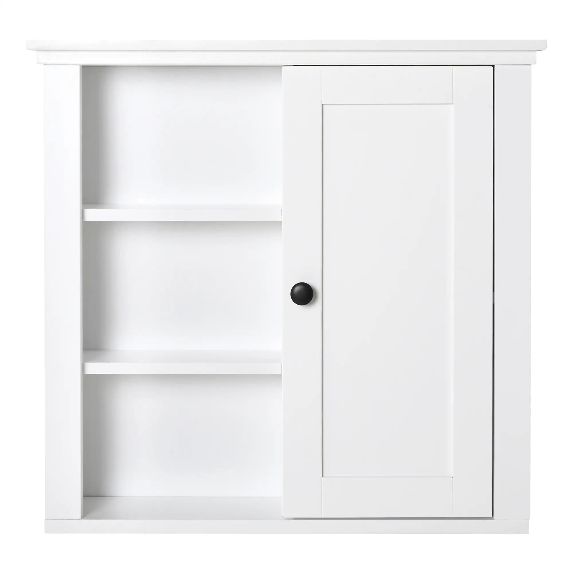 Wall Mounted Medicine Cabinet, 3 Open Shelves, Storage Cupboard, White Wall Mounted Cabinets at Gallery Canada
