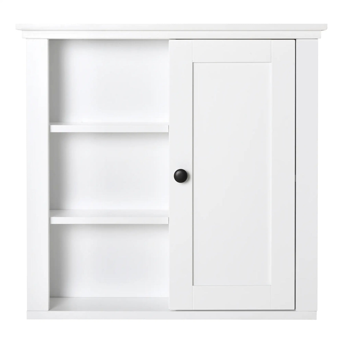 Wall Mounted Medicine Cabinet, 3 Open Shelves, Storage Cupboard, White Wall Mounted Cabinets at Gallery Canada
