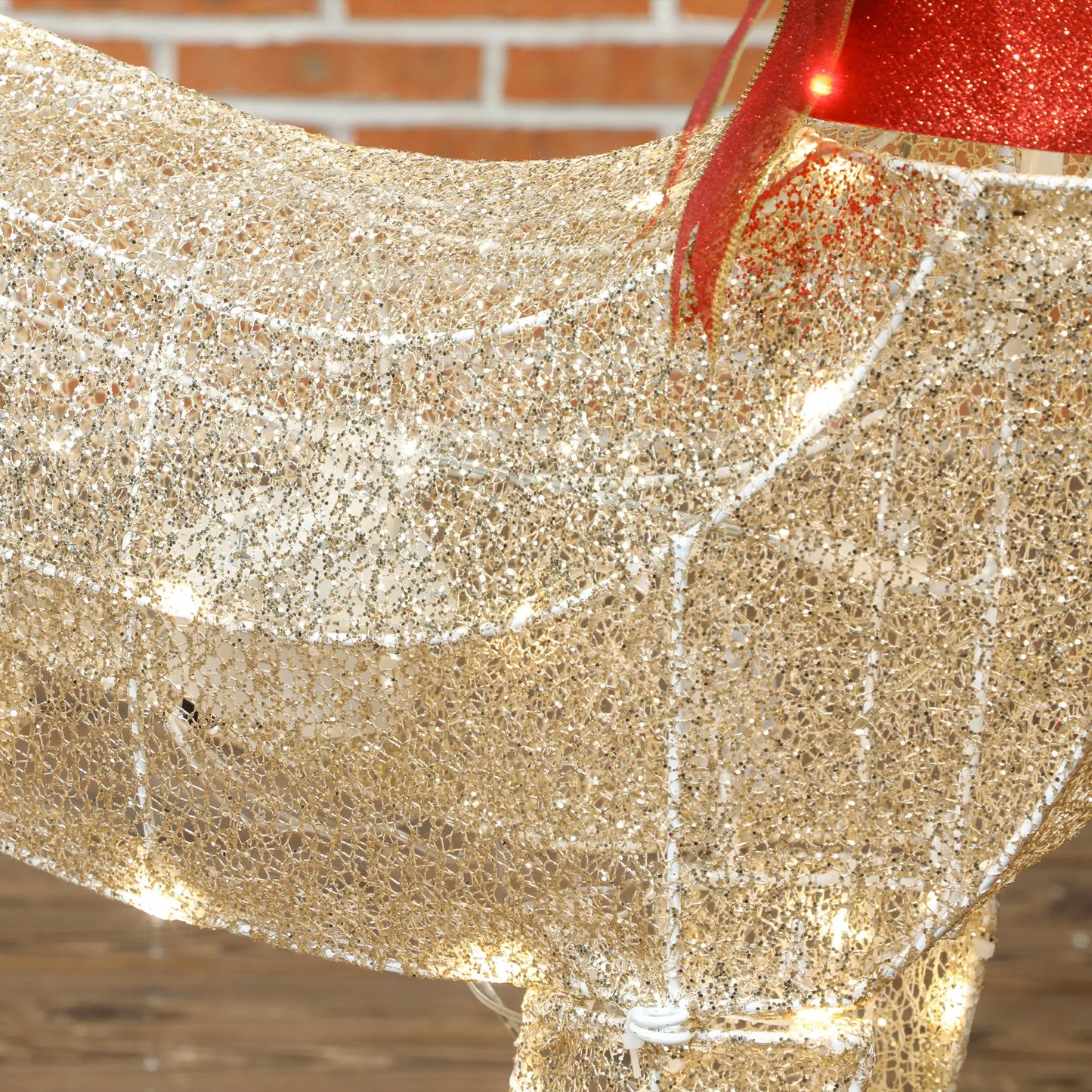 4.4FT Lighted Christmas Deer, Rotating Head, 123 LED Lights, Outdoor Waterproof Christmas Decorations at Gallery Canada