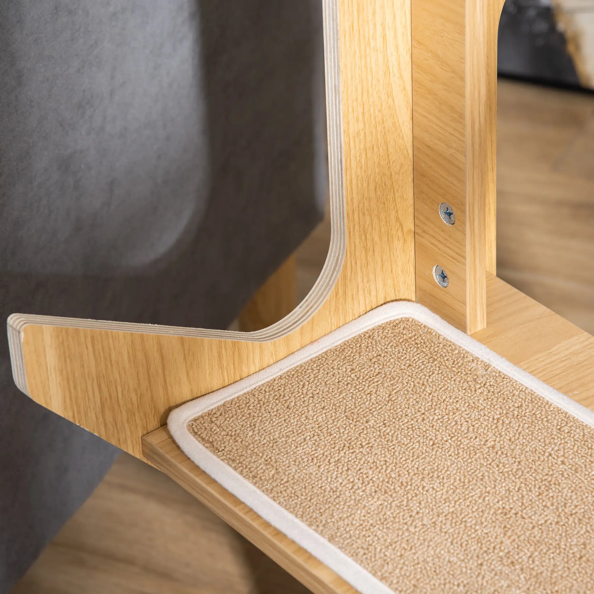 4-Level Cat Tree with Resting House, Activity Center, Oak Cat Towers at Gallery Canada