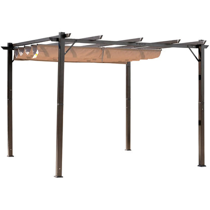 10' x 10' Aluminum Pergola Gazebo, Outdoor Canopy, Garden Sunshade Pergolas at Gallery Canada