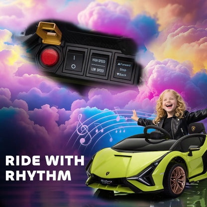 12V Battery Powered Kids Ride On Car, Remote Control, Music Lights, MP3, Green Electric Toy Cars at Gallery Canada