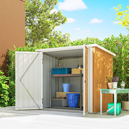 5' x 3' Metal Garden Storage Shed, Double Doors For Backyard Sheds at Gallery Canada