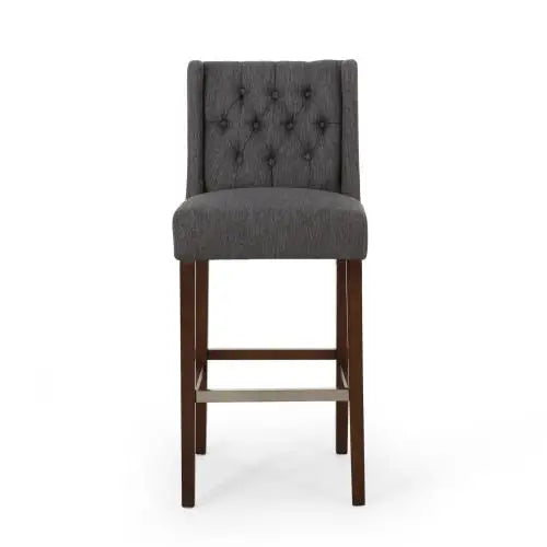 Modern Minimalist Bar Stool, 19" L x 23.5" W x 44.5" H, Gray Bar Stools at Gallery Canada