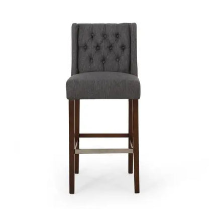Modern Minimalist Bar Stool, 19" L x 23.5" W x 44.5" H, Gray Bar Stools at Gallery Canada
