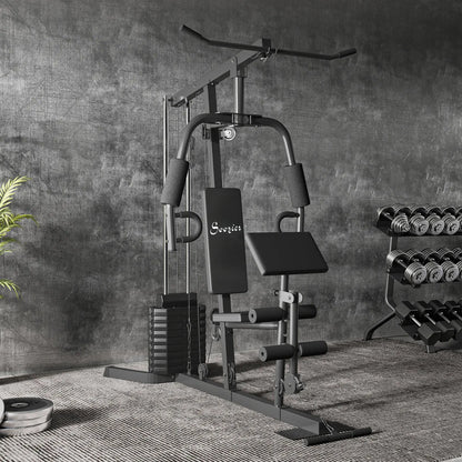 Multi-Exercise Home Gym Station with 99lbs Weight Stack, for Full Body Workout Power Towers at Gallery Canada