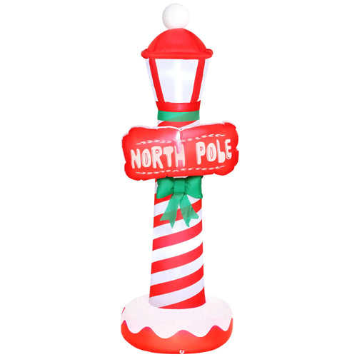 6FT Inflatable Lighthouse Christmas Decoration With LED Lights