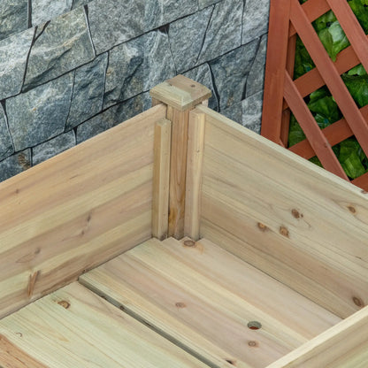 45" x 22" x 33" Elevated Planter Box With Legs, Storage Shelf, Raised Garden Bed Elevated Garden Beds at Gallery Canada