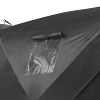 4 Person Pop-Up Ice Fishing Tent, Portable Shelter, Black