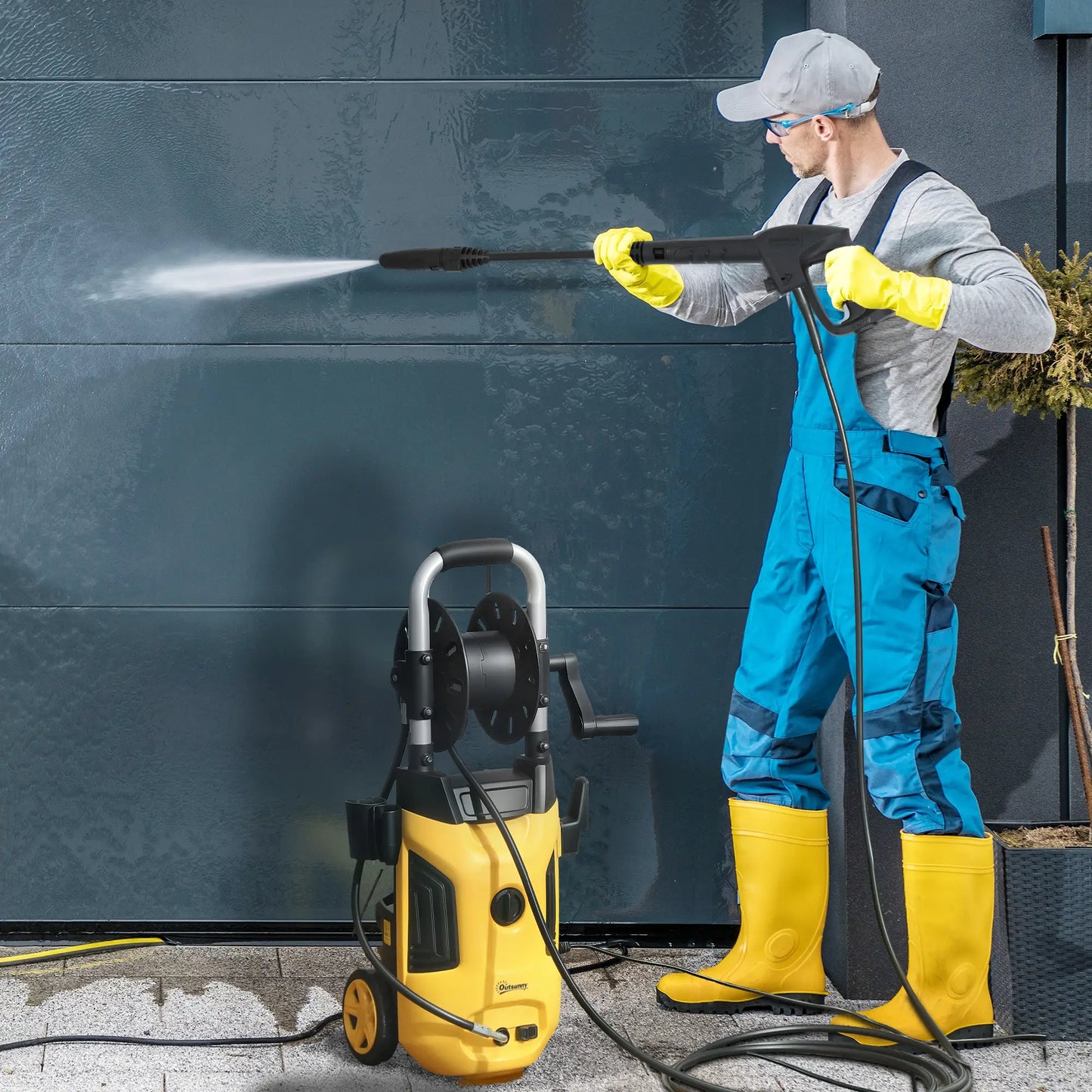 Electric Pressure Washer, 2176 PSI High Pressure Washer with 20 ft Outlet Hose, Adjustable Nozzle, 1.9GPM Power Washer Garden Accessories at Gallery Canada