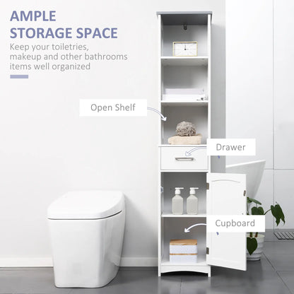 3-Piece Bathroom Set, Tall and Small Cabinets, Wall Mount Mirror, White Storage Cabinets at Gallery Canada