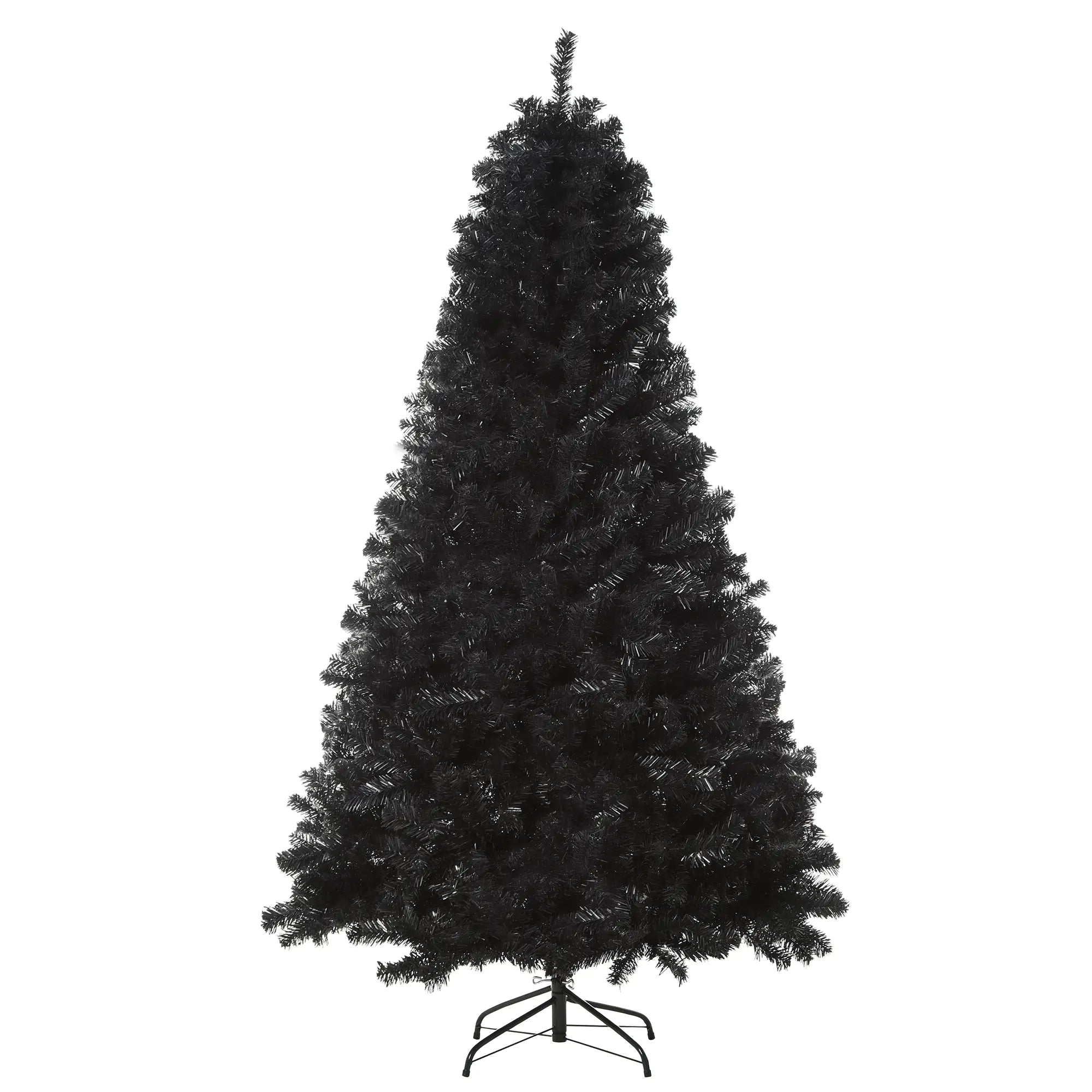 6ft Artificial Christmas Tree, Unlit Douglas Fir, Realistic Branch Tips, Black Artificial Christmas Trees Black at Gallery Canada