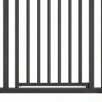 Pet Gate 30-40" W, Auto-Close, Two-Way Open, Pressure Mounted