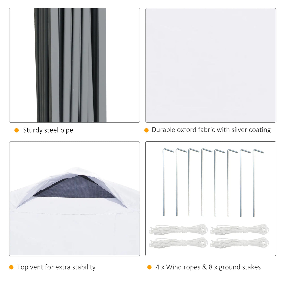 10' x 10' Pop Up Canopy Tent, Airy Top Vents, Wheeled Carry Bag, White Pop Up Canopies at Gallery Canada