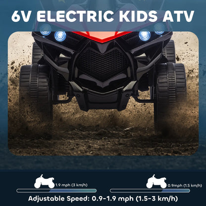 6V Kids ATV, 4 Wheeler Electric Ride on Car, for Ages 3-8, Red Electric Toy Cars at Gallery Canada