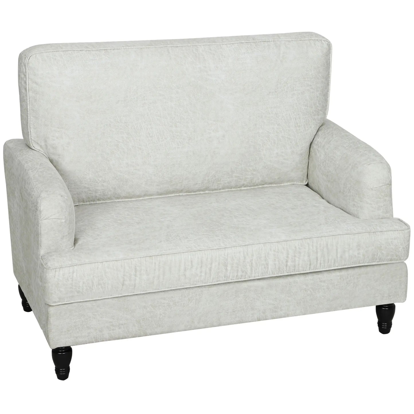 Modern Accent Chair, Leathaire Armchair, Cream White Single Sofas Cream at Gallery Canada