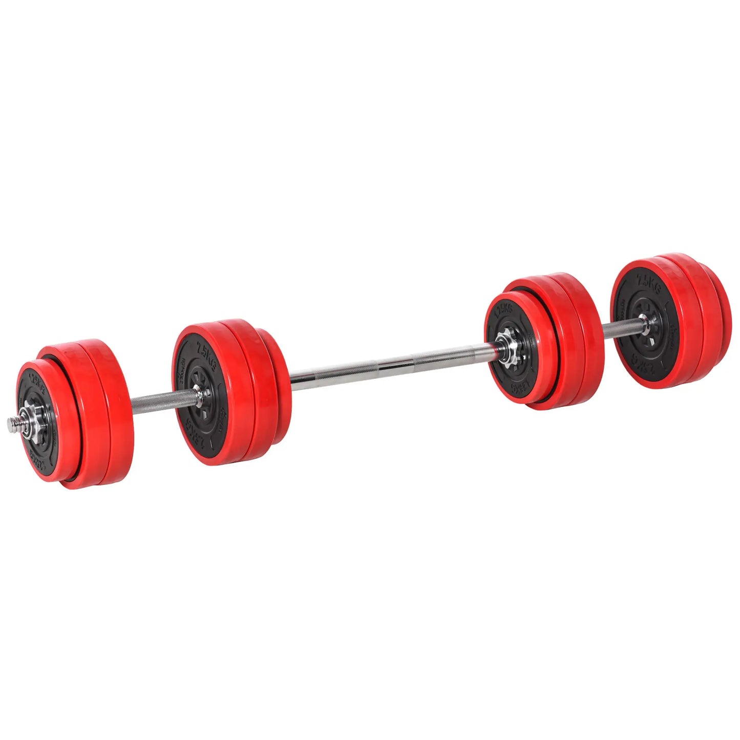 66lbs 2-In-1 Dumbbell, Barbell Adjustable Set, Strength Exercise Dumbbells & Barbells at Gallery Canada