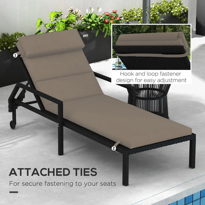 Patio Chaise Lounge Chair Cushion Replacement, Dark Grey Patio Chair Cushions at Gallery Canada