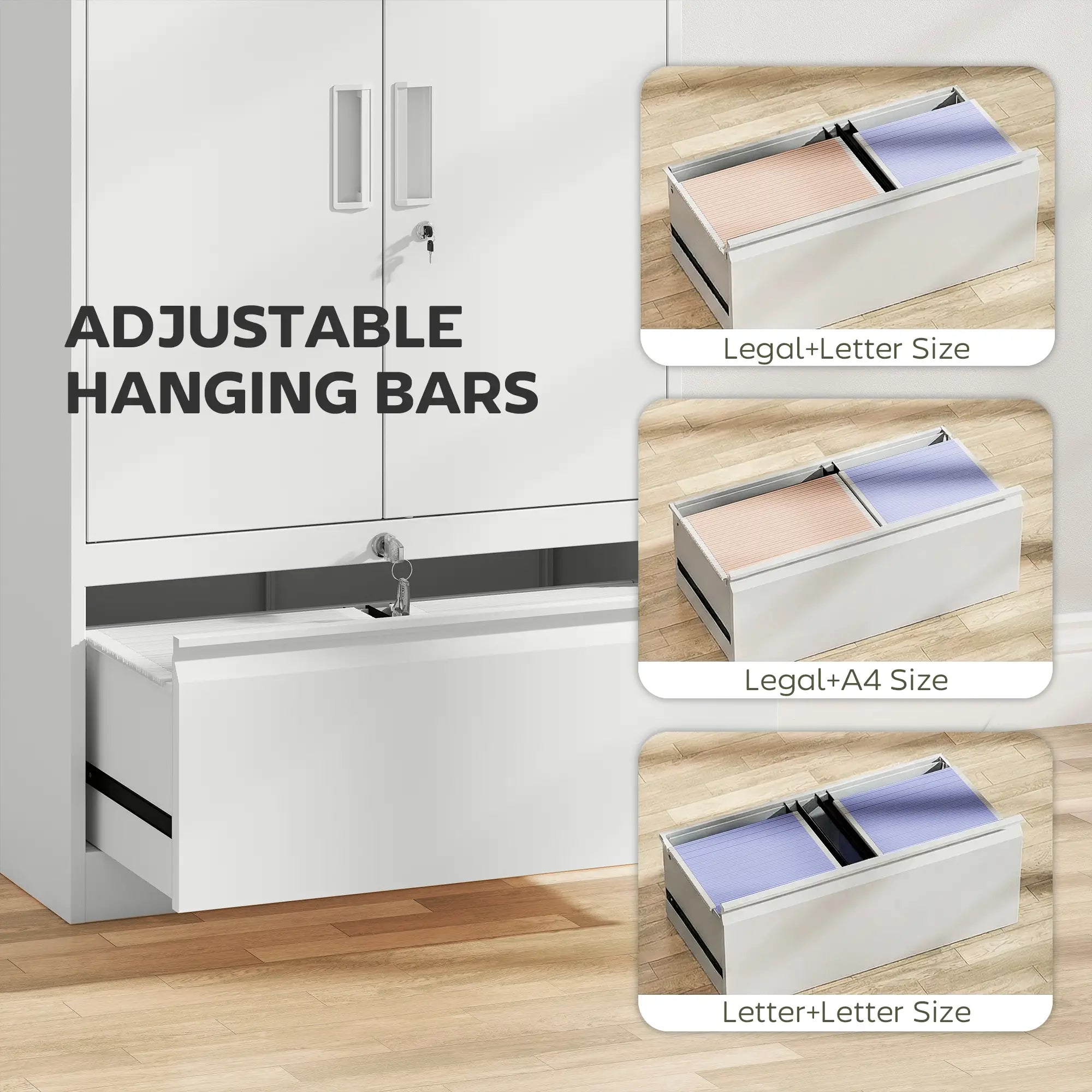 Lateral Filing Cabinet, Metal Storage Cabinet, White Office Cabinets & Cupboards at Gallery Canada