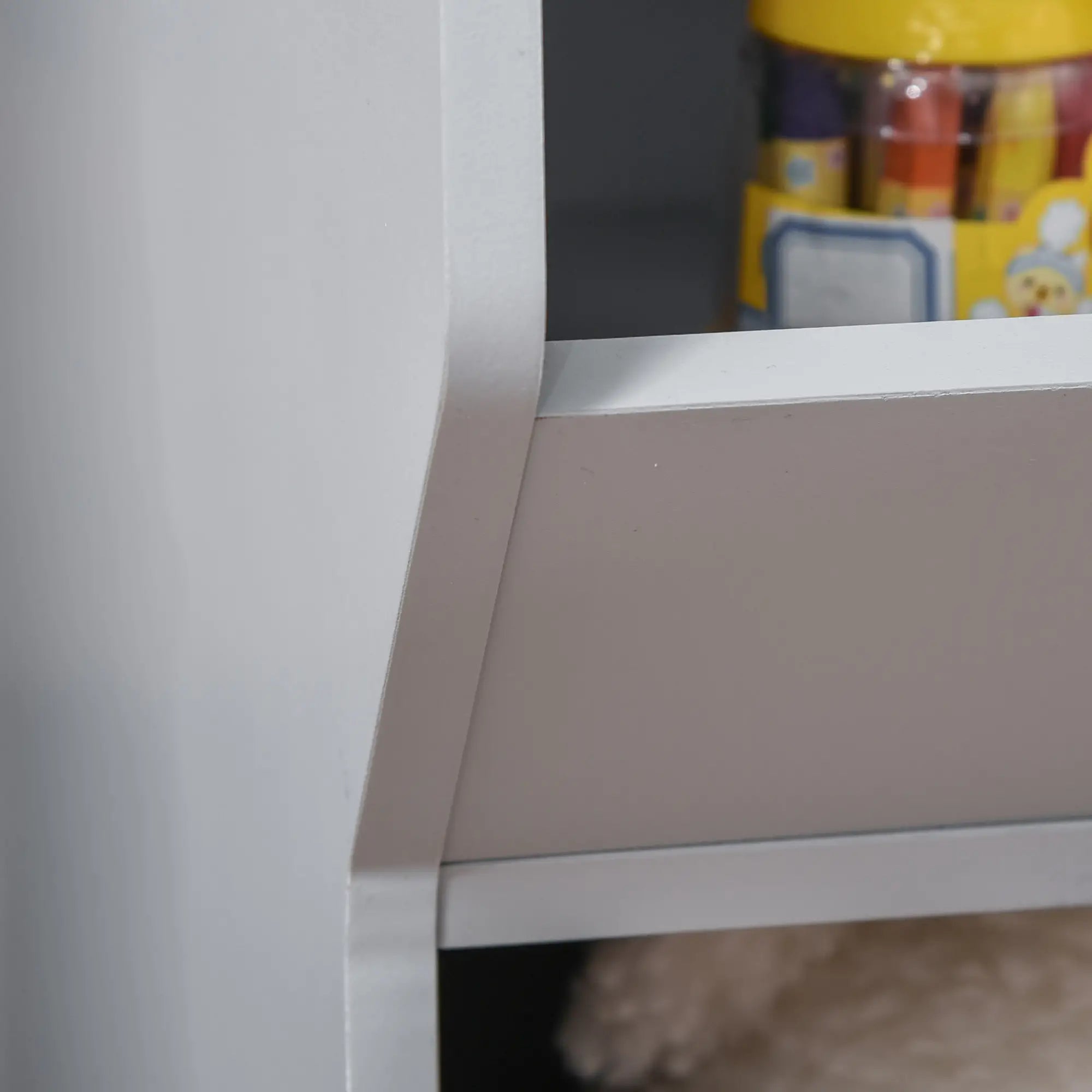 Kids Storage Cabinet, 3 Shelves, Anti-Toppling, Toy Organizer, Bookcase, Grey Baby & Kids Storage at Gallery Canada