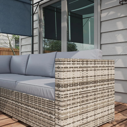 4 Piece Rattan Outdoor Furniture Set, Grey Patio Furniture Sets at Gallery Canada