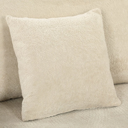 3 Seater Sofa, Thick Cushion, Wide Deep Seat, 2 Pillows, Light Brown 3-Seater Sofas at Gallery Canada