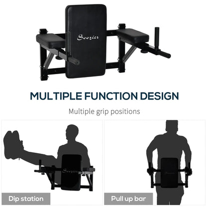 Wall Mounted Dip Station, Power Tower, Pull Up Bar, Black Pull Up Bars at Gallery Canada