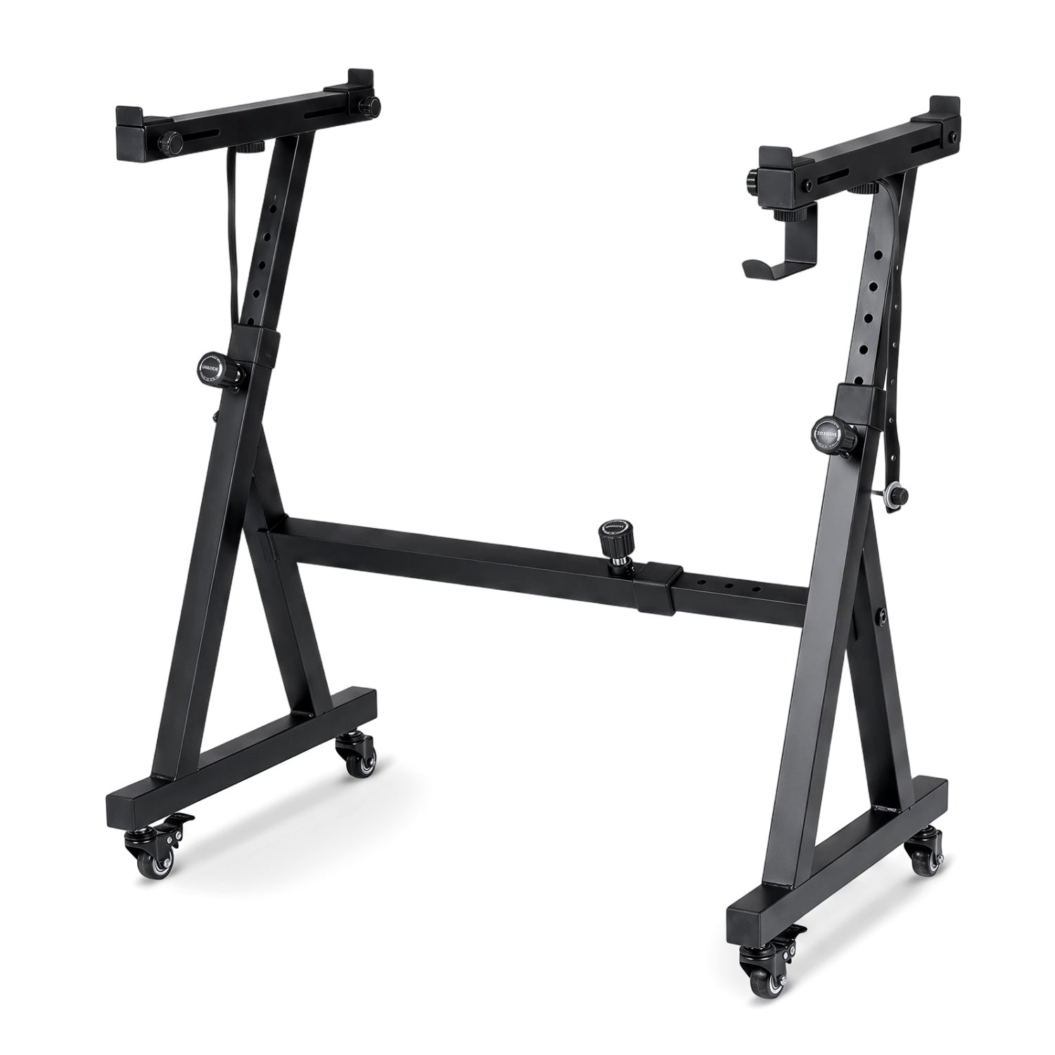 Keyboard Stand, Adjustable, Fits 49-88 Keys, Black Pianos & Keyboards Black at Gallery Canada