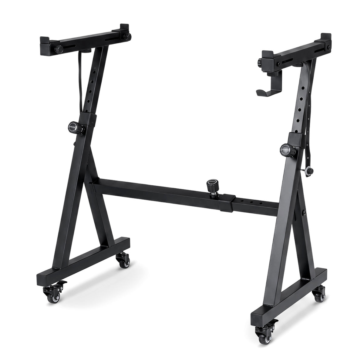 Keyboard Stand, Adjustable, Fits 49-88 Keys, Black Pianos & Keyboards Black at Gallery Canada