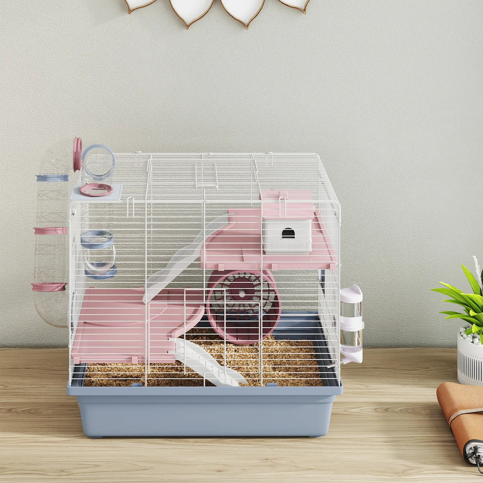3-Tier Hamster Cage With Exercise Wheel, Food Bowl, Water Bottle Hamster Cages at Gallery Canada